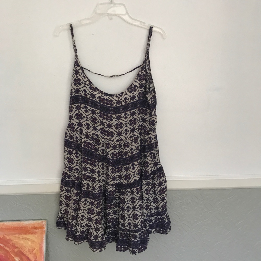 Brandy Melville Dress | Purple/Cream Print